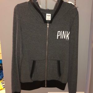VICTORIAS SECRET PINK zip up sweatshirt